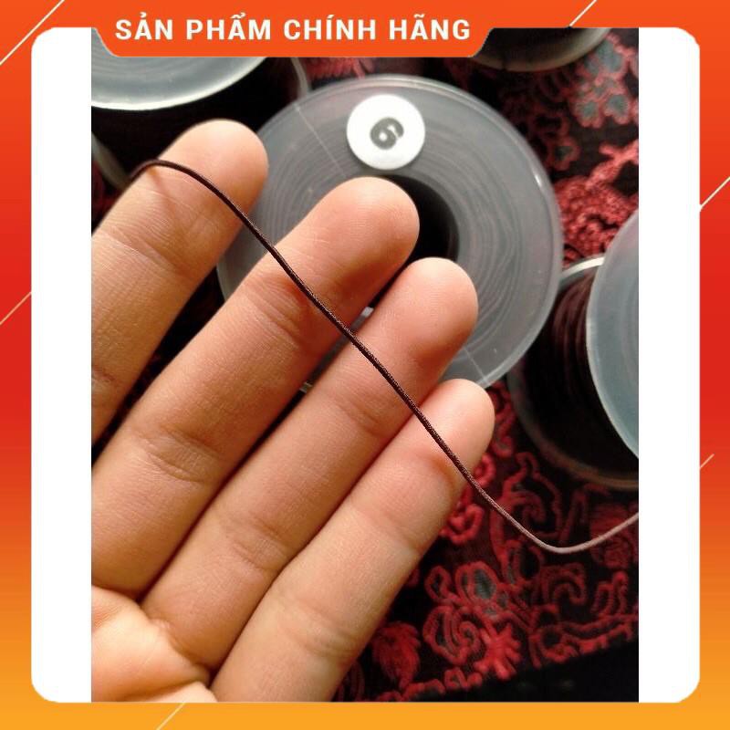 COMBO 10M dây xỏ chuỗi co giãn size 0.6mm