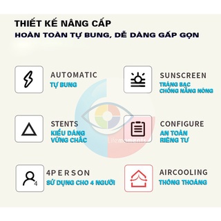 Lều cắm trại tự bung 4 - 6 người