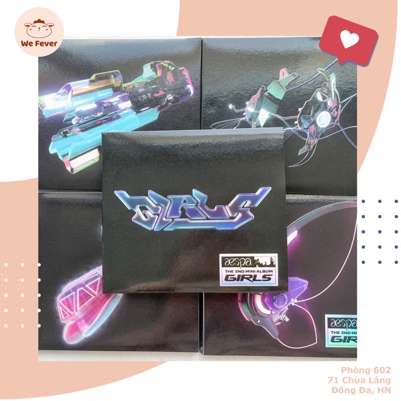 Tranh sưu tầm GIRLS (Những cô gái quá là xinh) | Digipack | AESPA | Hàng chính hãng [được chọn bìa]