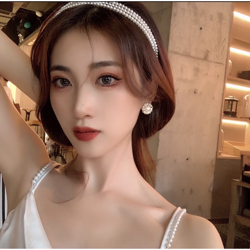 CÀI TÓC 3 NHÁNH HẠT PHONG CÁCH HÀN QUỐC ULZZANG PHỤ KIỆN THỜI TRANG NỮ GIÁ RẺ ĐẸP