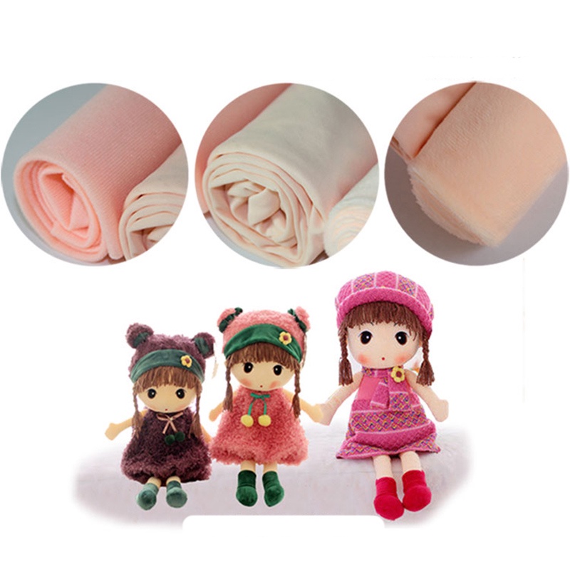 Cuộn Vải Lông Cừu Màu Trơn 50*150cm Chuyên Dụng May Vá Quần Áo