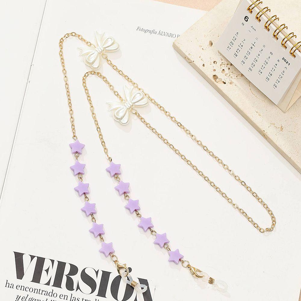 ESPO Dây Xích Kim Loại Trang Trí Kính Mát Hình Ngôi Sao Năm Cánh