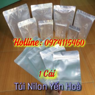 Mua Túi zipper đáy đứng mặt bạc mặt trong - 1 cái