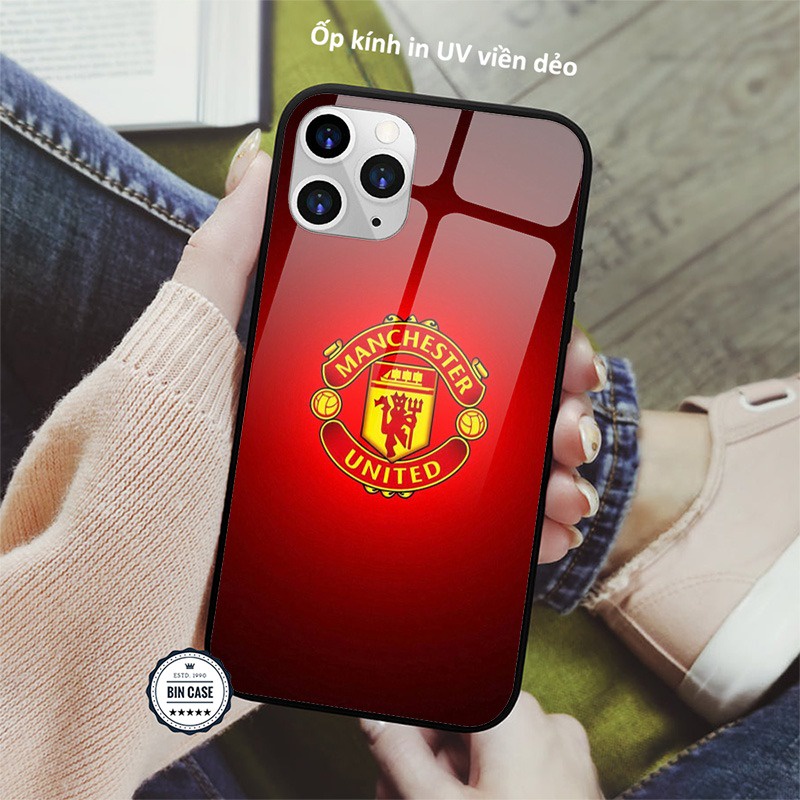 ⚽Ốp In Hình Logo MU Man Utd Siêu Đẹp ⚽Ốp Manchester United iphone 13 12 11 Pro Max 6s 6 7 8 Plus X Xr Xs Max BONGDA056