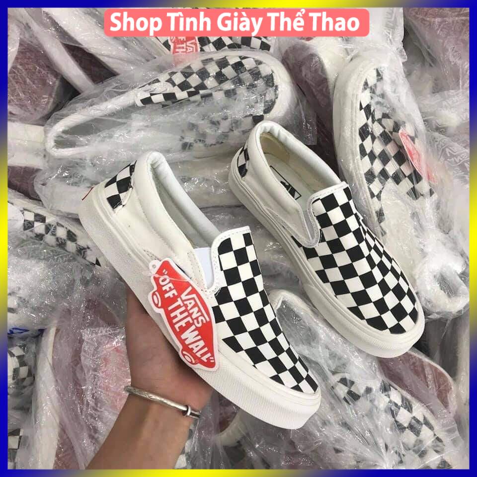 [💦 Sale sốc🌺] Giày 𝐕𝐀𝐍𝐒 Caro Slipon lười nam nữ 2021 full box bill hot hit | BigBuy360 - bigbuy360.vn