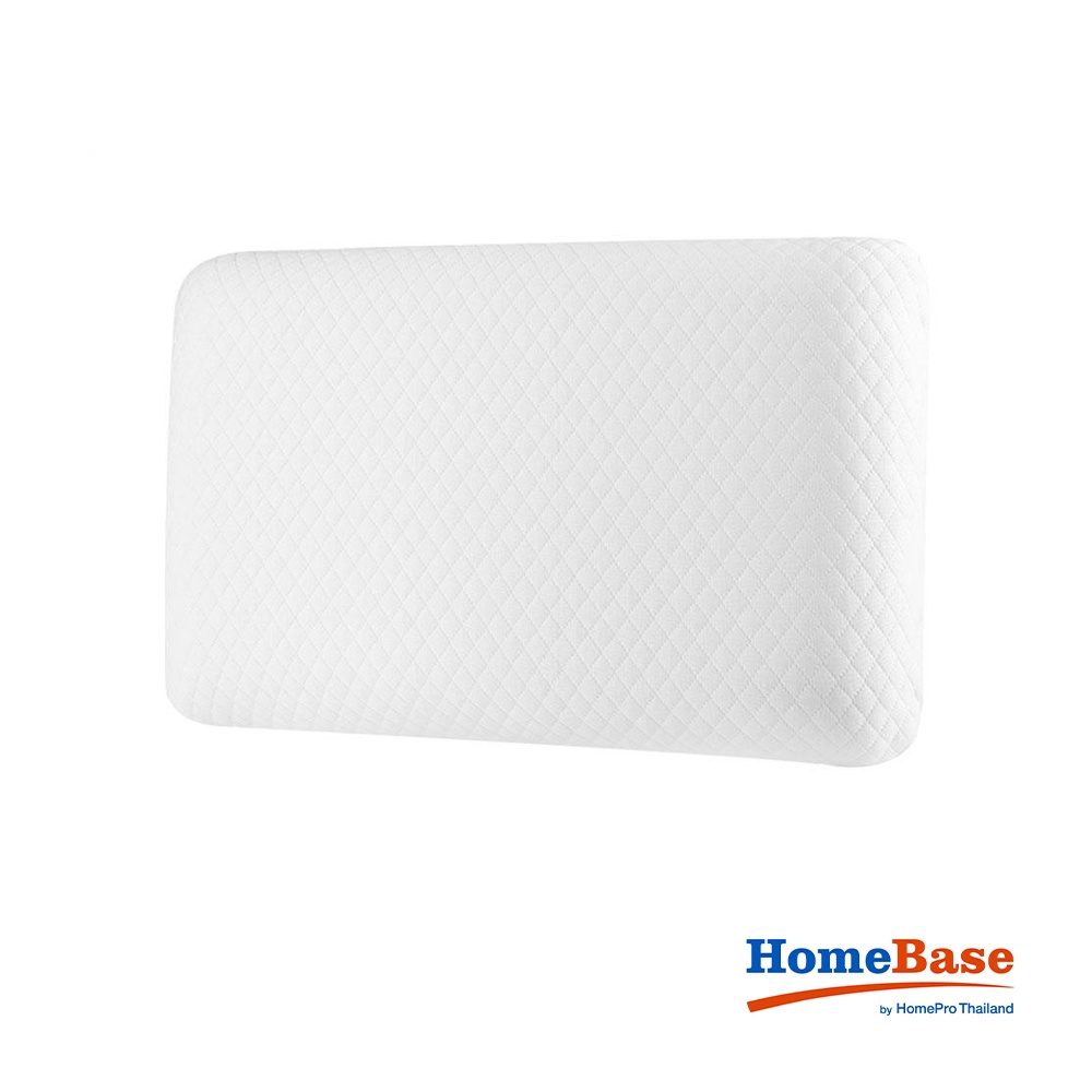 HomeBase HLS Gối kèm vỏ gối bằng cao su dày mịn FIESTA W55xD35xH10 cm màu trắng
