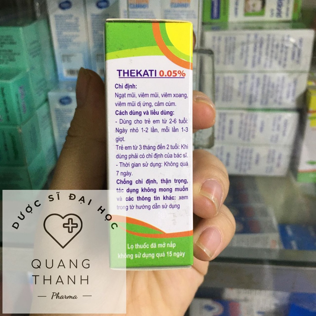Thekati nhỏ mũi giảm nghẹt mũi