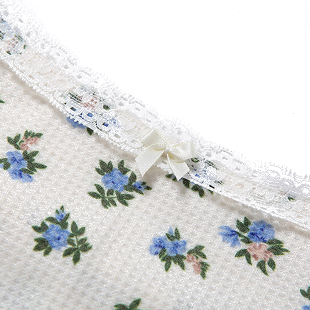 Áo Dây Nữ Lưng Trần In Hoa Thời Trang