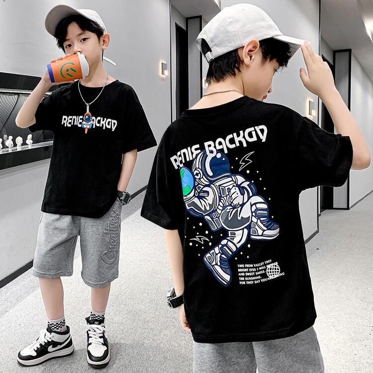 Áo thun BXPB tay ngắn in hình phong cách mùa hè cho trẻ 4-15 tuổi