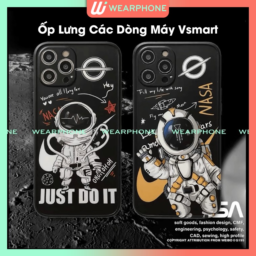 [Ốp VSMART] Ốp Lưng NASA cho Vsmart Star 5 Joy 4 Live 4 Star Joy 1 2 Plus Bee 3 Joy 3 Active 13  Plus Aris Dẻo ĐEN