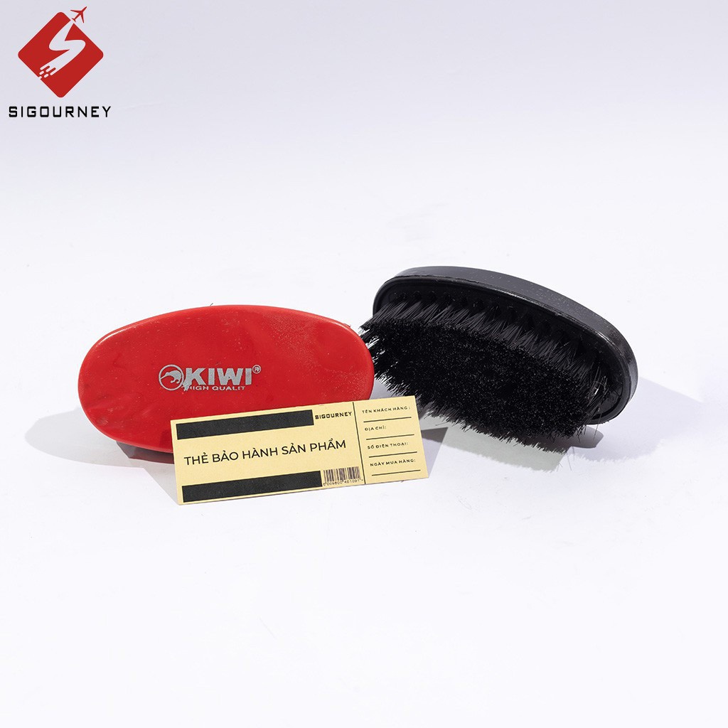 Combo Xi Đánh Giày KIME Và Bàn Chải Đánh Giày - Combo Vệ Sinh Giày Da Chuyên Dụng