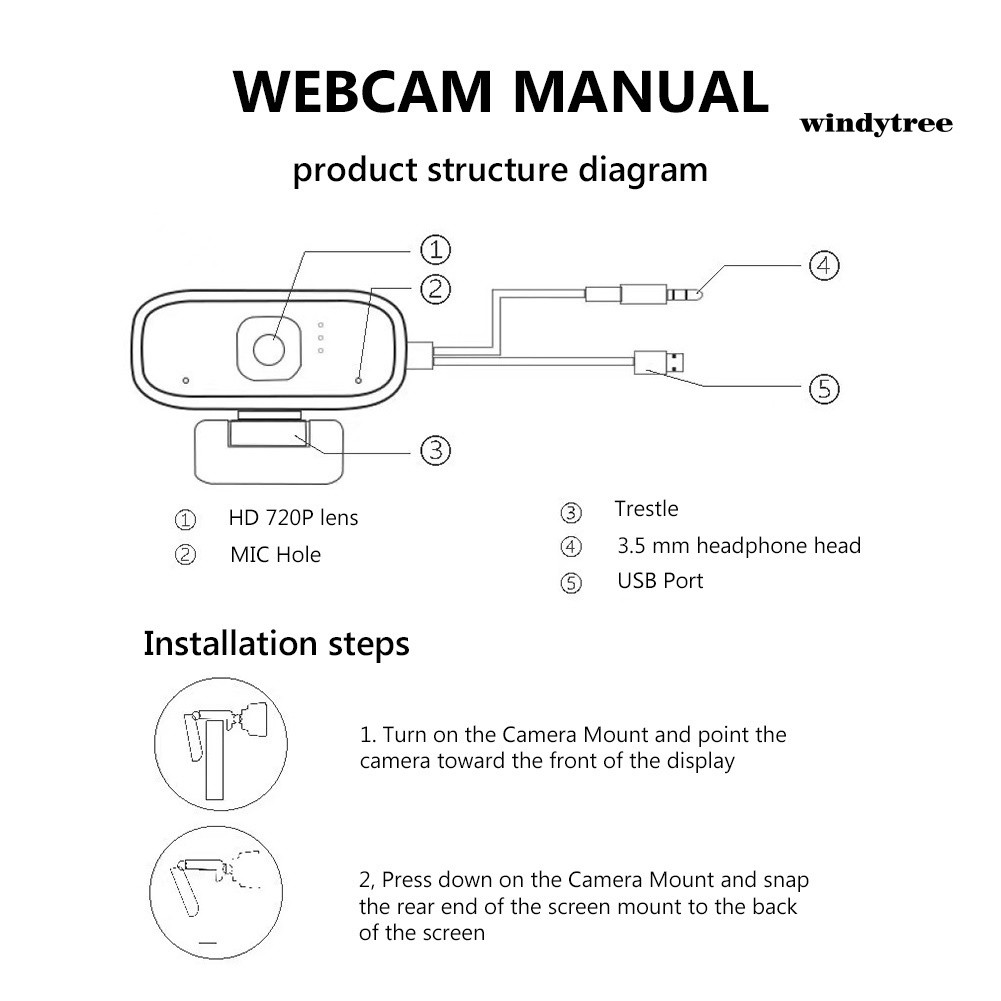 Webcam Usb 2.0 720p Cho Máy Tính | BigBuy360 - bigbuy360.vn