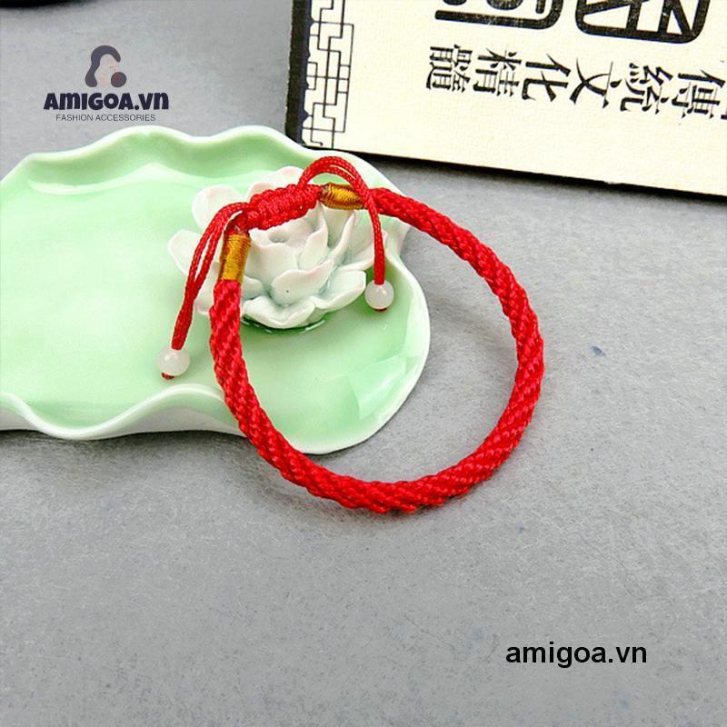 ✨✨Vòng Đeo Tay Bện Dây Màu Đỏ May Mắn Cho Nam Nữ