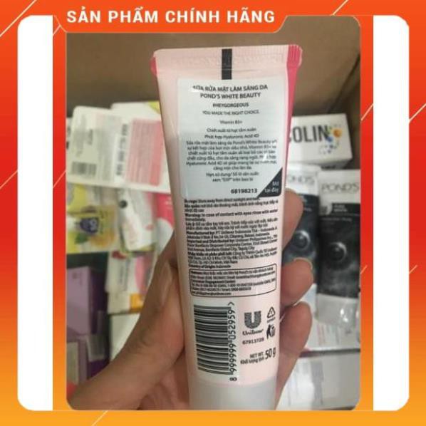 Sữa Rửa Mặt Trắng Hồng pond’s white  beauty 50g