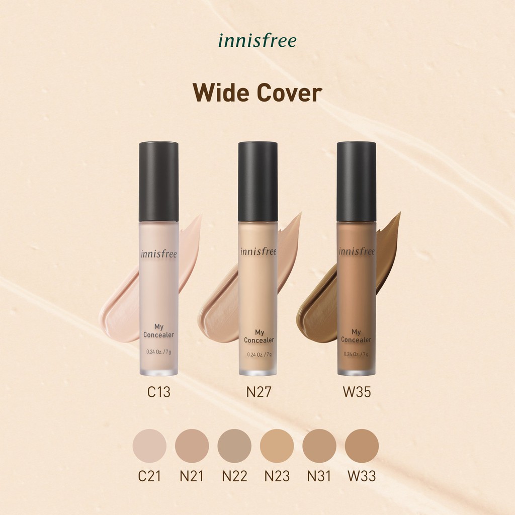 KEM CHE KHUYẾT ĐIỂM INNISFREE My Concealer Wide Cover | BigBuy360 - bigbuy360.vn