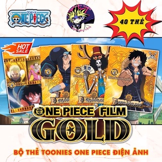 [Bộ Thẻ Bài] Toonies One Piece phiên bản điện ảnh màu vàng - Phim Gold 40 Thẻ.