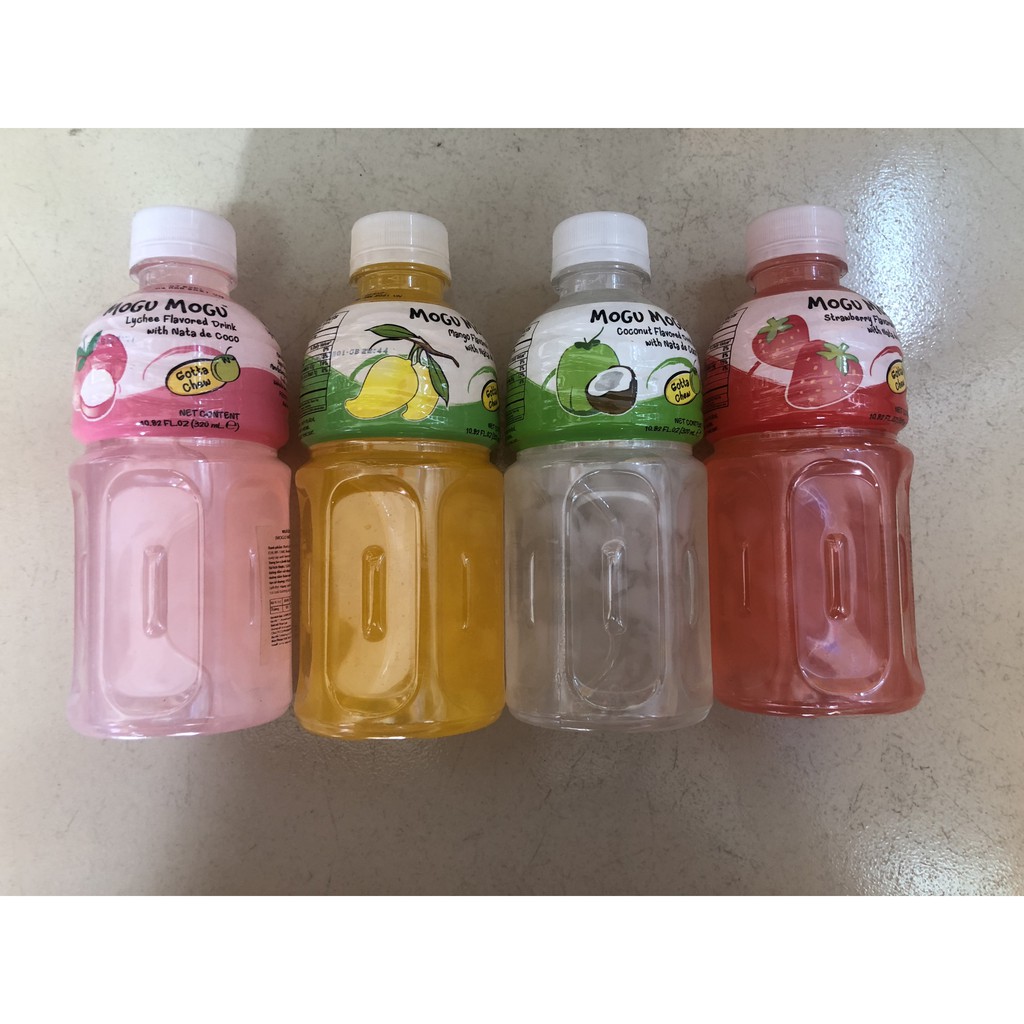 Nước uống Mogu Mogu thạch dừa 320ml 4 vị