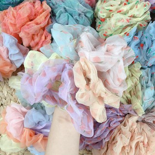 Cột tóc srunchies nhiều kiểu ( ngẫu nhiên màu )