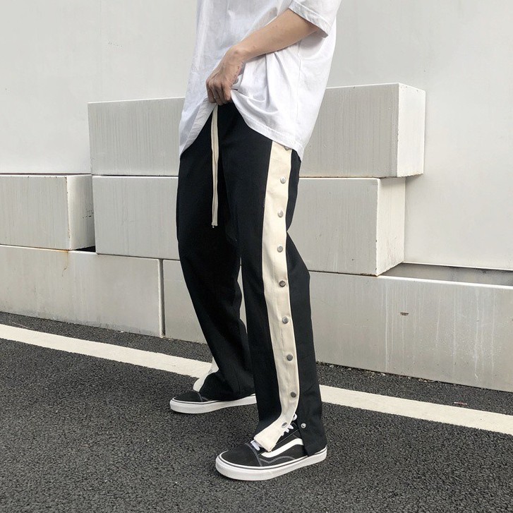 Quần Dài Nam Ống Rộng Thời Trang Âu Mỹ Cá Tính