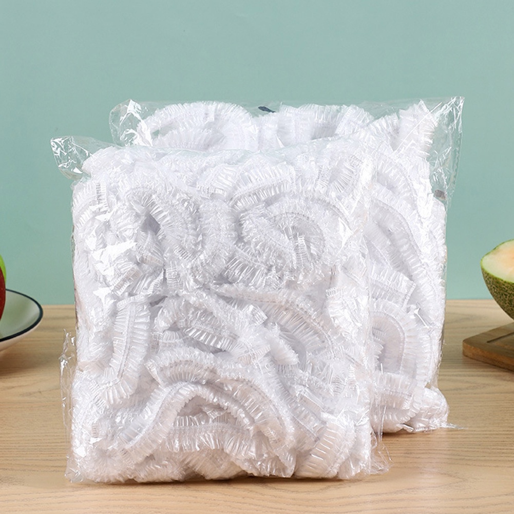 Set 100 Vỏ Bọc Bảo Quản Thực Phẩm Bằng Nhựa Co Giãn Sử Dụng Một Lần