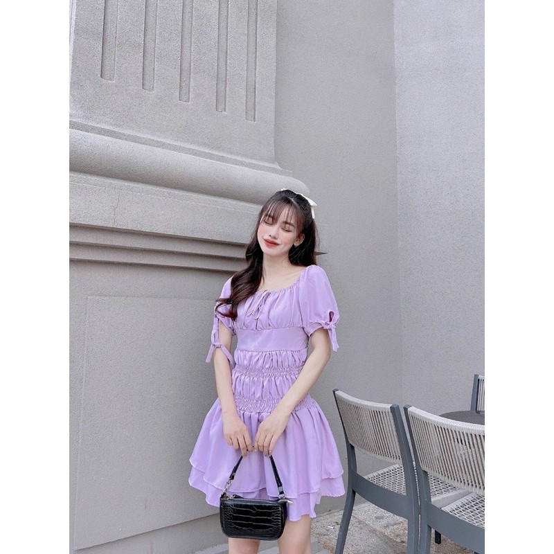 Đầm Xinh ICE DRESS thiết kế tinh tế xoè nhẹ đuôi váy bo chun ở eo tôn dáng form chuẩn