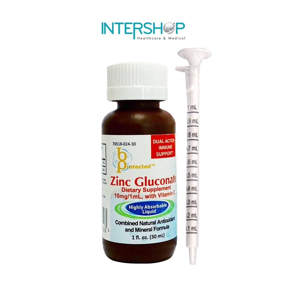 Kẽm Hữu Cơ Cho Bé Bprotected Zinc Gluconate - Cải Thiện Biếng Ăn &amp; Tăng Sức Đề Kháng Cho Trẻ