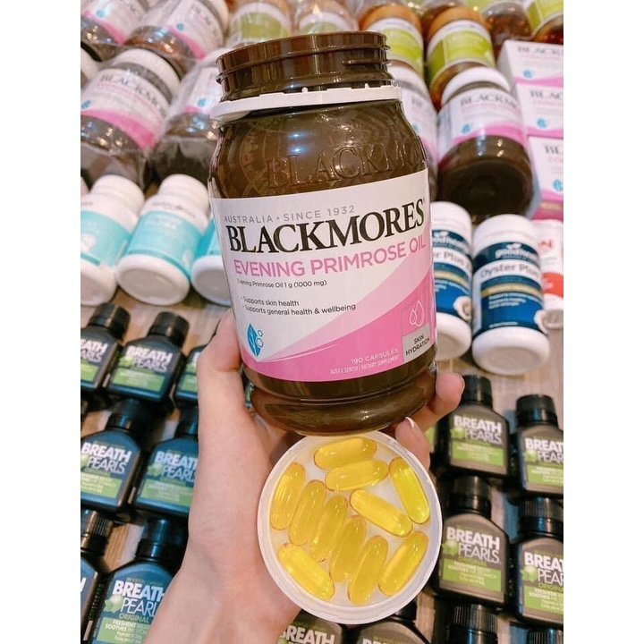 Thực phẩm chức năng Tinh dầu hoa anh thảo Blackmores Evening Primrose Oil mẫu mới của Úc