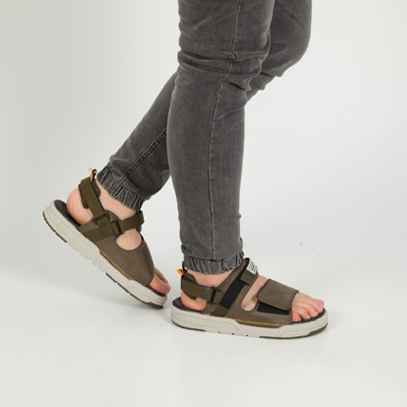 Sandal Vento Nam SD10023 Kaki Ghi