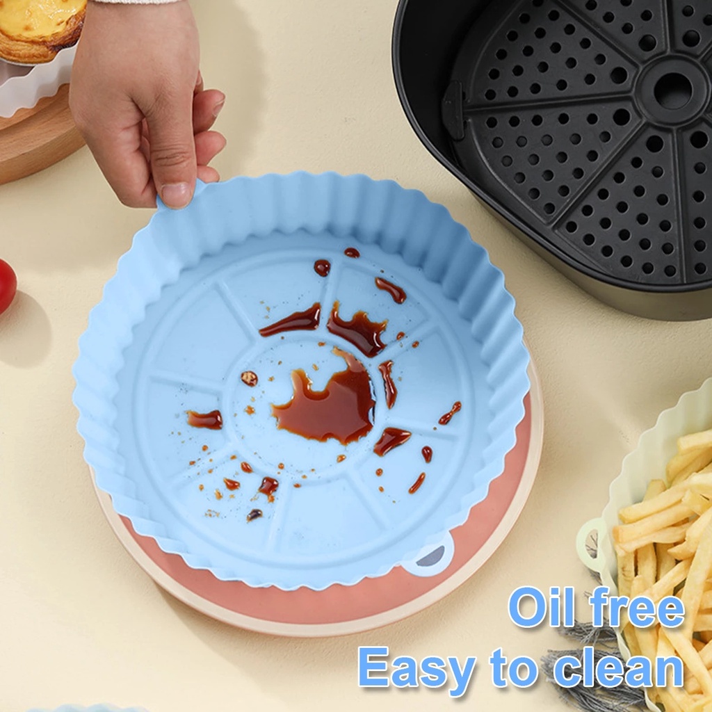 Khay Silicone Tròn Nướng Bánh Đa Năng Có Thể Tái Sử Dụng Cho Lò Vi Sóng / Lò Nướng / Pizza