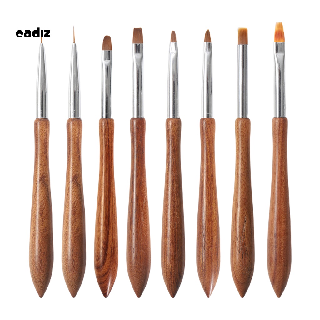 [Hàng mới về] Cọ vẽ móng tay thân bằng gỗ đàn hương linh hoạt dễ sử dụng