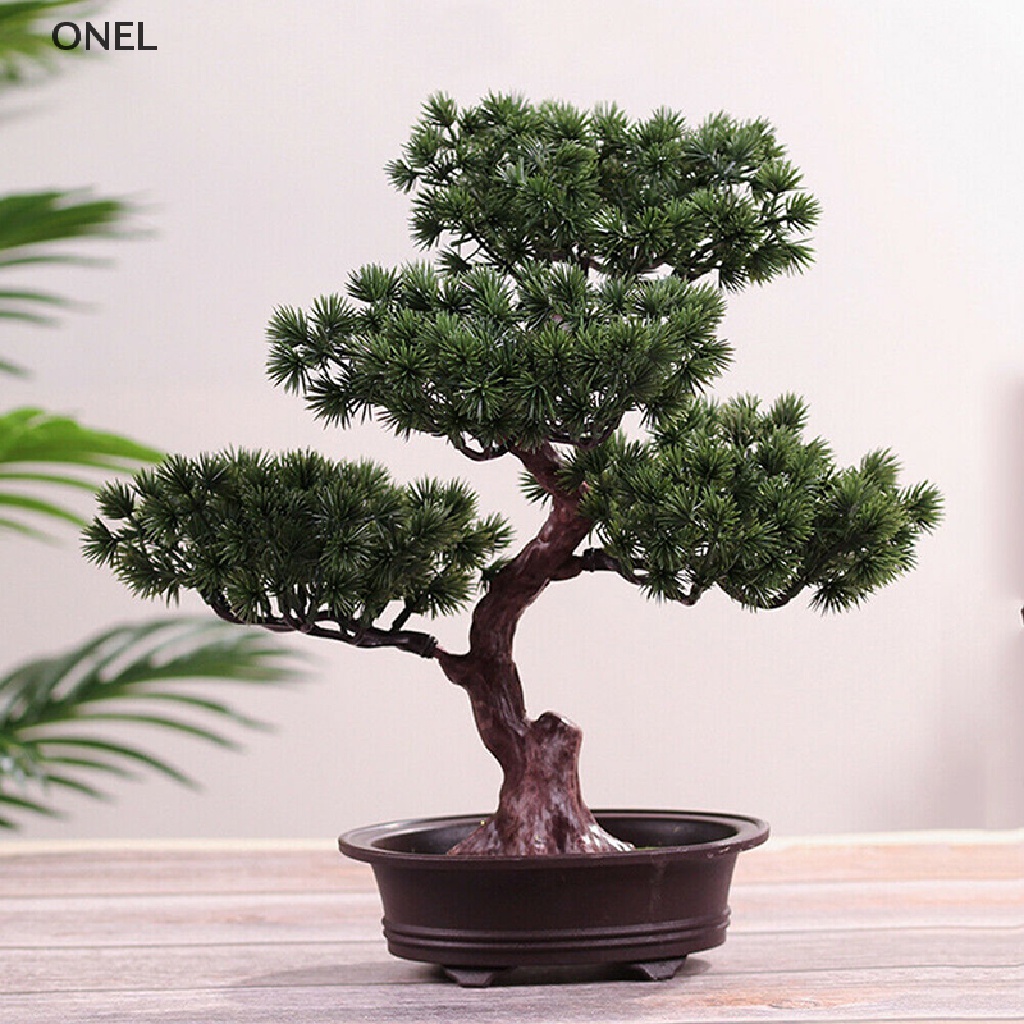 On Chậu Cây Thông Giả DIY Đơn Giản Dùng Trang Trí Cây Bonsai mx