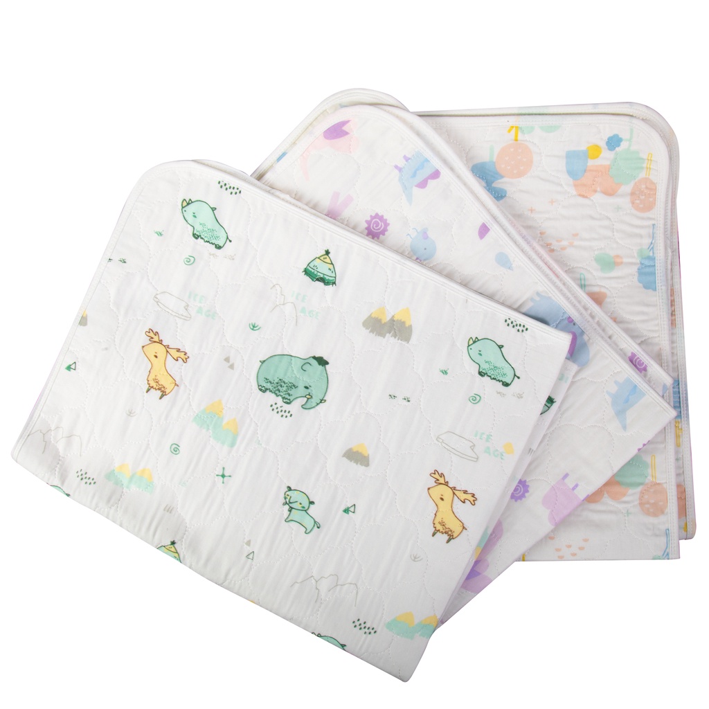 [70 * 90cm]⚜Đệm cotton 4 Lớp Êm Ái Thoải Mái Cho Bé | Nệm Ngủ Chống Trượt Không Thấm Nước Có Thể Tái Sử Dụng Cho Bé