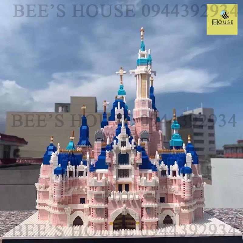 ĐỒ CHƠI XẾP HÌNH LẮP RÁP LÂU ĐÀI DISNEY MINI BLOCK MÔ HÌNH KIẾN TRÚC LÂU ĐÀI CÔNG CHÚA LỘNG LẪY BÉ GÁI