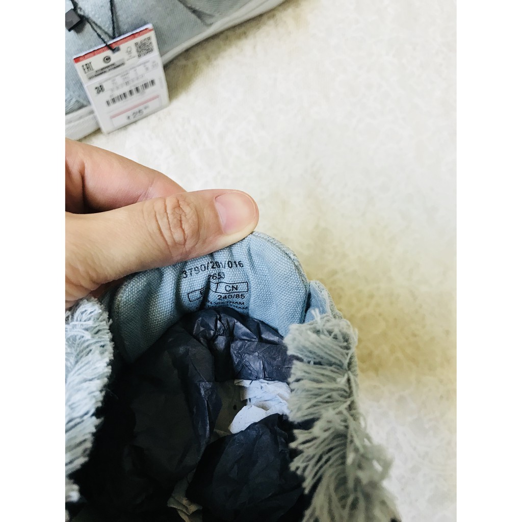 Dép sneakers Zara Trafaluc denim size 38