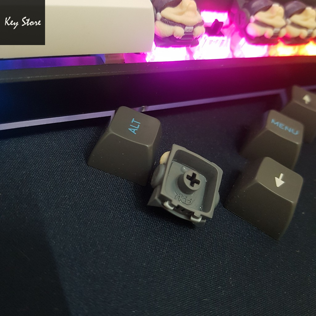 Nút bàn phím cơ artisan keycap sirius màu xám olivia