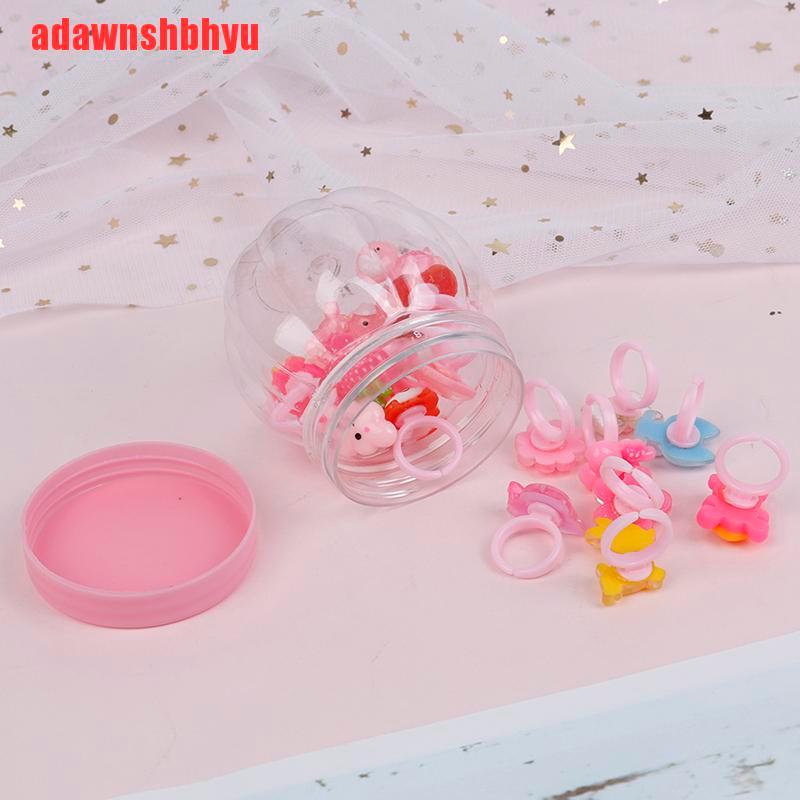 Set 20 Nhẫn Nhựa Resin Cho Bé Gái