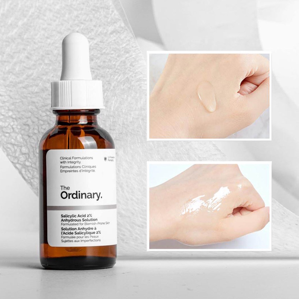 Tinh Chất Giảm Mụn, Se Lỗ Chân Lông The Ordinary Salicylic Acid 2% Anhydrous Solution 30ml