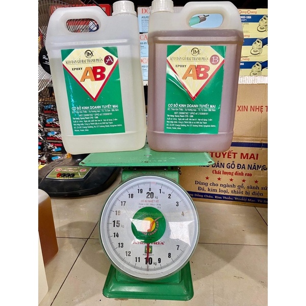 cặp 10kg keo ab tuyết mai