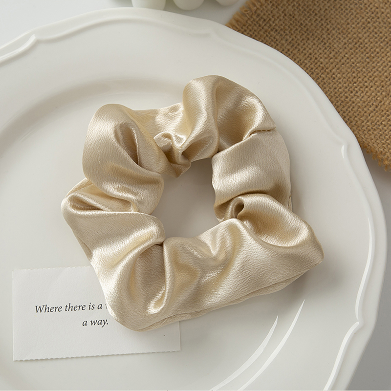 Dây buộc tóc co giãn màu trơn xinh xắn cho nữ