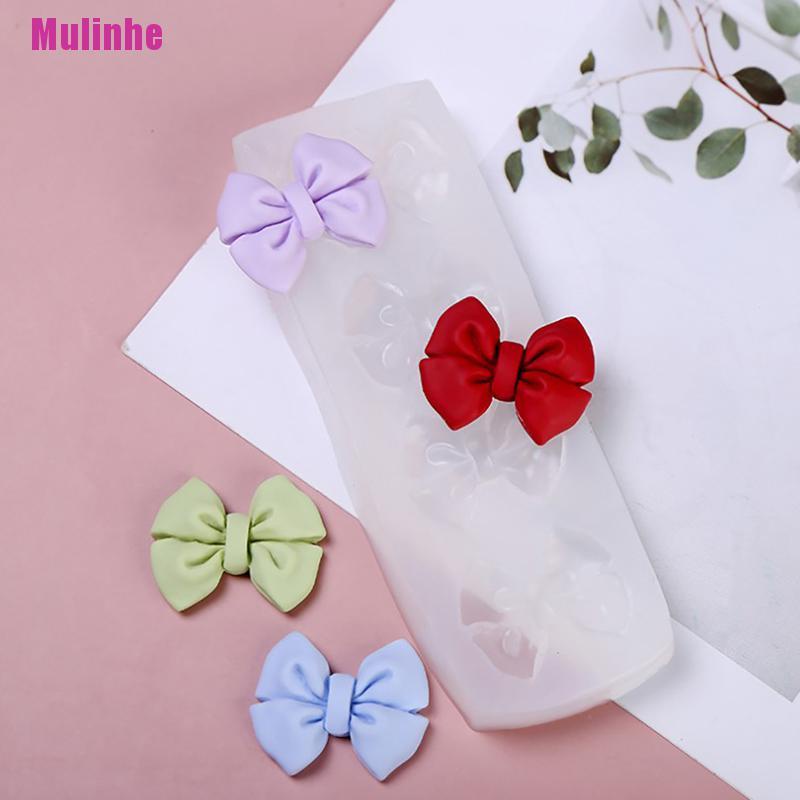 Khuôn Silicone Tạo Hình Làm Bánh Kẹo Hình Nơ 3D