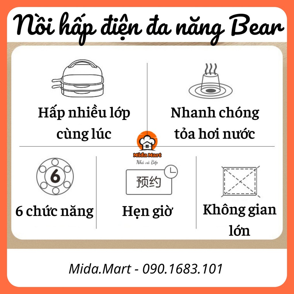 🔥 NỒI HẤP ĐIỆN TỰ ĐỘNG CAO CẤP / LÀM BÁNH CUỐN CHÍNH HÃNG BEAR CFJ-A30Q3 BẢO HÀNH 6 THÁNG 🔥