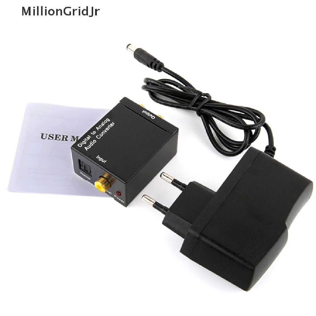 Mrvn Optical  Toslink Digital to Analog Audio Converter Adapter RCA L/R Grid