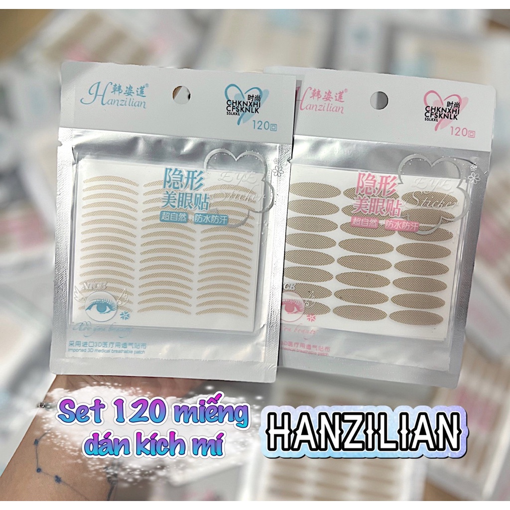 Miếng dán kích mí Fangzhi , Hanzilian ( dạng gói 120 miếng)