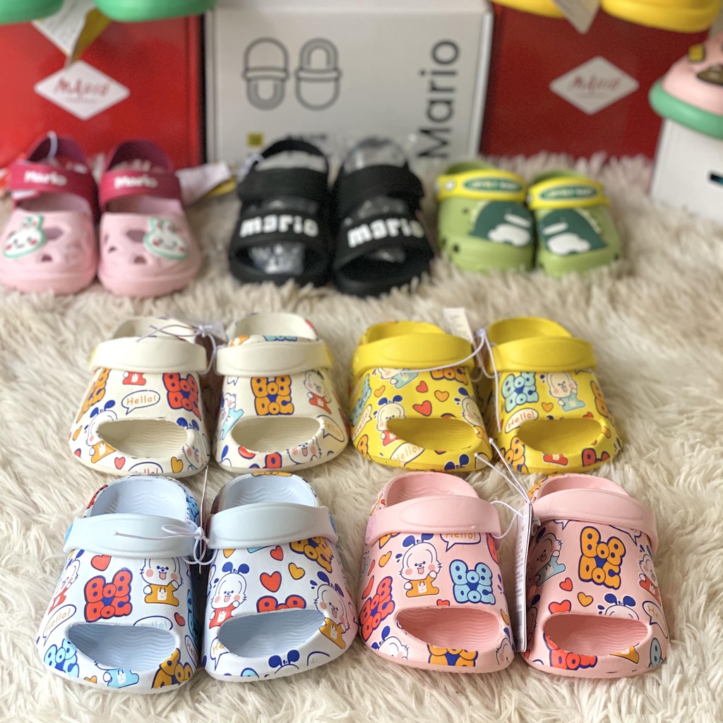 Dép trẻ em sục Bobdog hở mũi, dép cross cho bé trai bé gái siêu nhẹ chống trơn trượt B-4