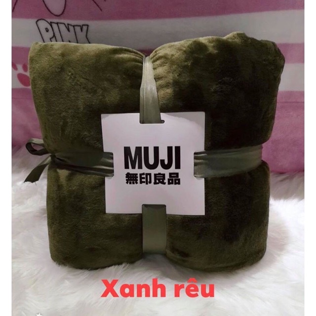 chăn lông thỏ xuất nhật muji