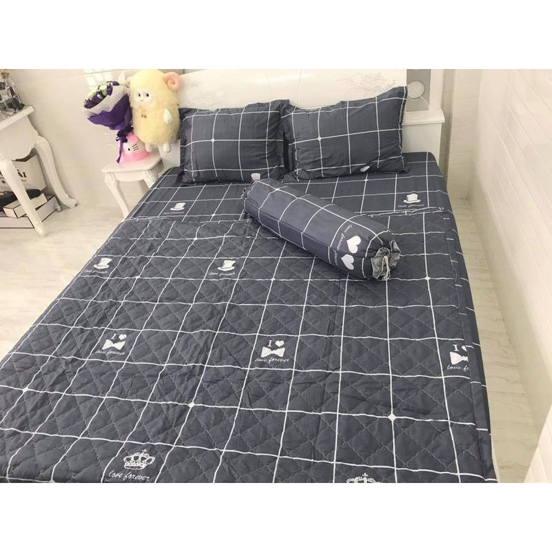 [SIÊU SALE] [HỔ TRỢ PVC] Xả kho giá rẻ bộ drap giường cotton poly mát mịn (chọn mẫu)