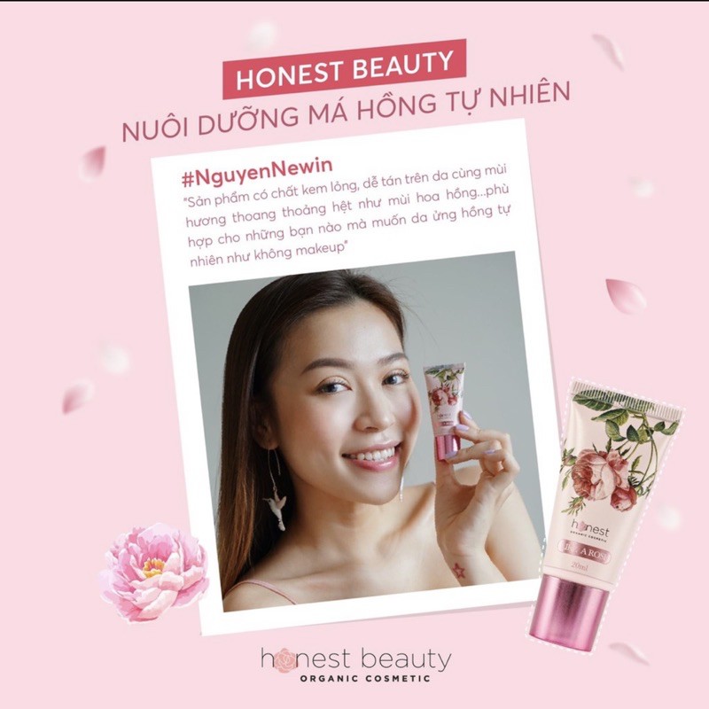 [EMMA15K]Kem dưỡng da tạo má hồng tự nhiên,không makeup HONEST BEAUTY LIKE A ROSE