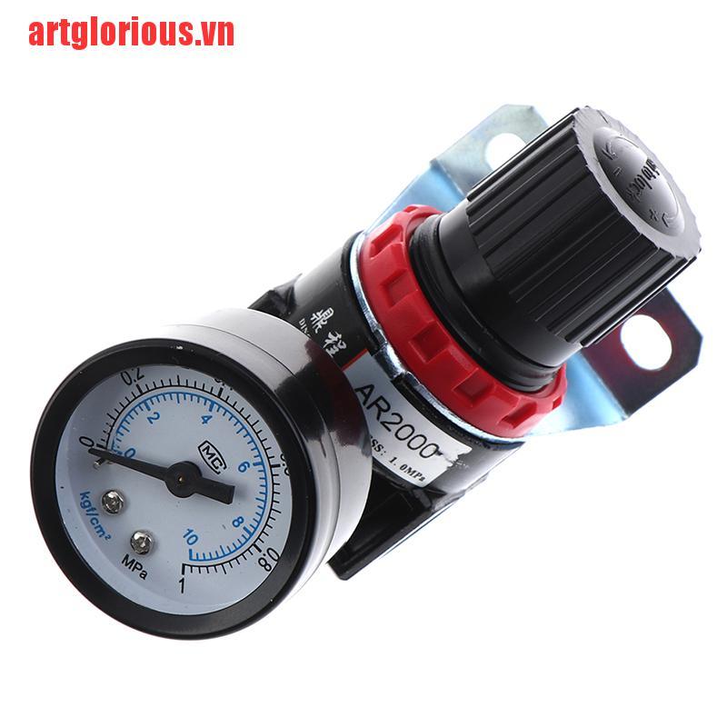 【artglorious】AR2000 Air Control Compressor Pressure Gauge Relief Regulating Reg