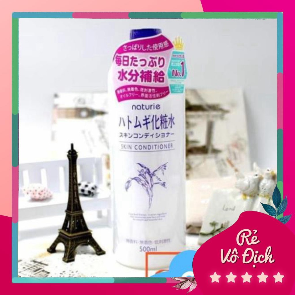 Nước hoa hồng Ý Dĩ Naturie Hatomugi Skin Conditioner Nhật 500ml