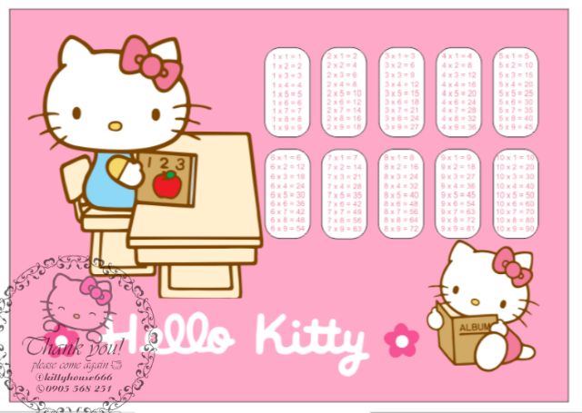 🌻DECAL DÁN MẶT BÀN 🎀 KITTY HOUSE